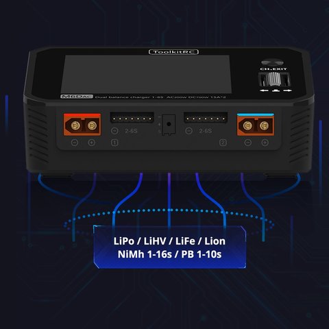 Зарядний пристрій ToolkitRC M6DAC, Original, AC 350W, DC 700W Прев'ю 1