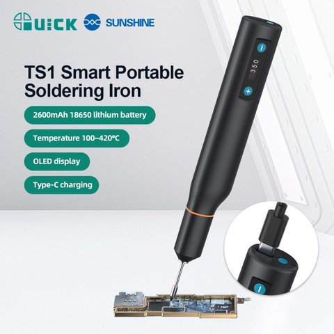 Пaяльник Quick TS1, 10 Вт, 100-420°C, 2600 mAh, Type-C Превью 1