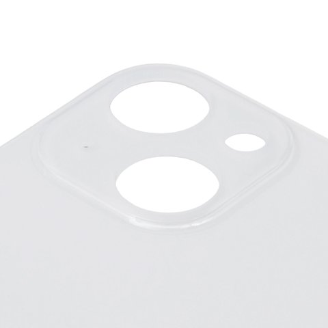 Housing Back Cover compatible with iPhone 13, (white, no need to remove the camera glass, Original (PRC), big hole) Preview 1
