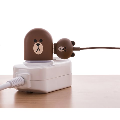 Micro-USB 5-контактный кабель для подключения смартфона (Line Friends – Brown) Превью 2