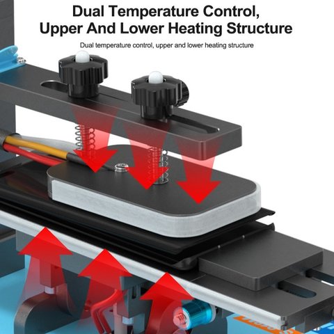 LCD Touch Screen Glass Separator Sunshine S-918M, (with vacuum pump, for LCDs up to 7") Preview 3