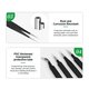 Mounting Tweezers RELIFE ESD-15, (curved, antistatic, 120 mm, black) Preview 5