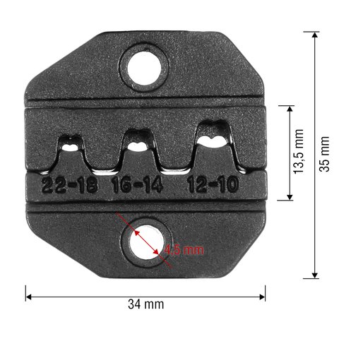 Mordaza reemplazable para crimpadora Pro'sKit 1PK-3003D2 Vista previa  1