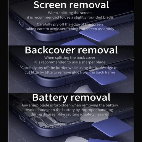 Herramienta para levantar pantalla, cristal táctil Mechanic 009, 9 in 1 Vista previa  4