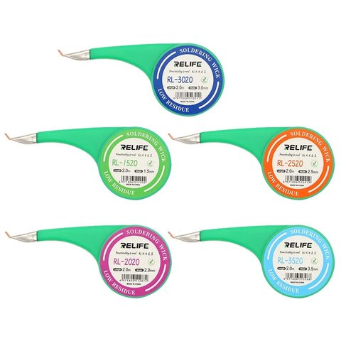 Стрічка для випаювання RELIFE RL-2020, (Ш) 2,0 мм, (Д) 2 м Прев'ю 1