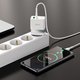 Сетевое зарядное устройство Hoco N21, 30 Вт, Power Delivery (PD), белый, c кабелем USB тип-C к USB тип-C, 2 порта, #6931474757791 Превью 4