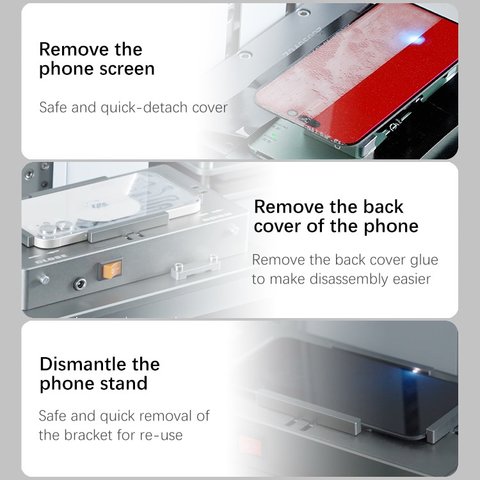 Лазерний сепаратор TBK 958ZU, для демонтажу скла корпуса, для гравіювання, для відклеювання рамки дисплея і задньої кришки Прев'ю 6